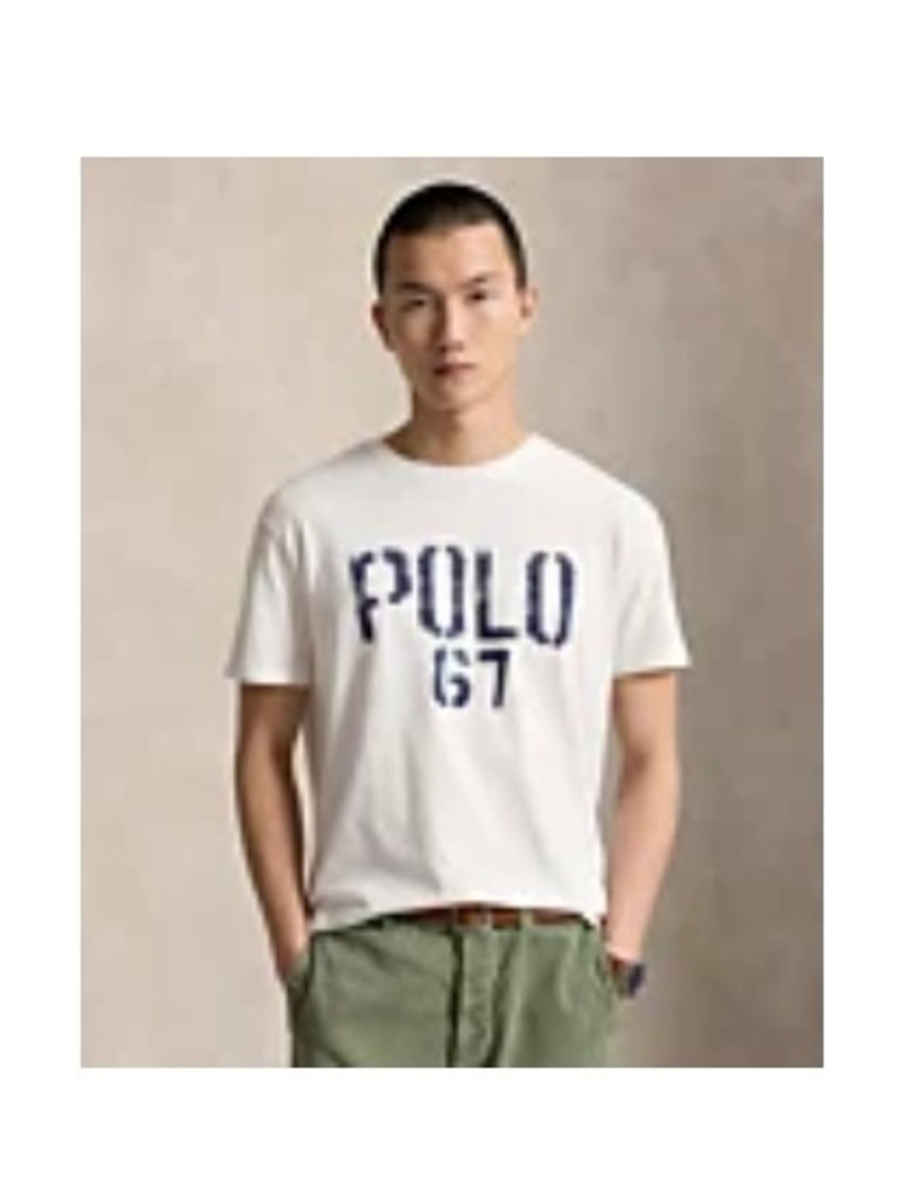 Polo Ralph Lauren Men's Graphic Polo 67 T-Shirt Size XL Color White